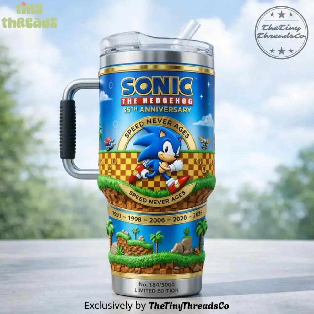 Sonic 35Th Anniversary Collector Yeti Tumbler Style 2