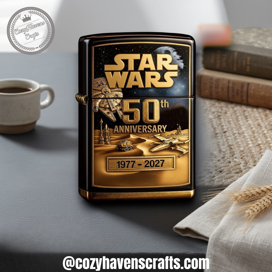 Star Wars 50Th Anniversary Commemorative Lighter Case Zippo