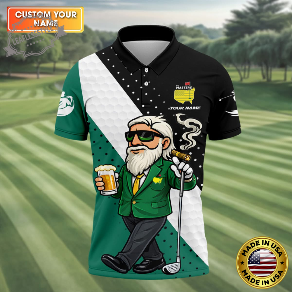 Masters Golf Custom Name Polo Shirt 2026