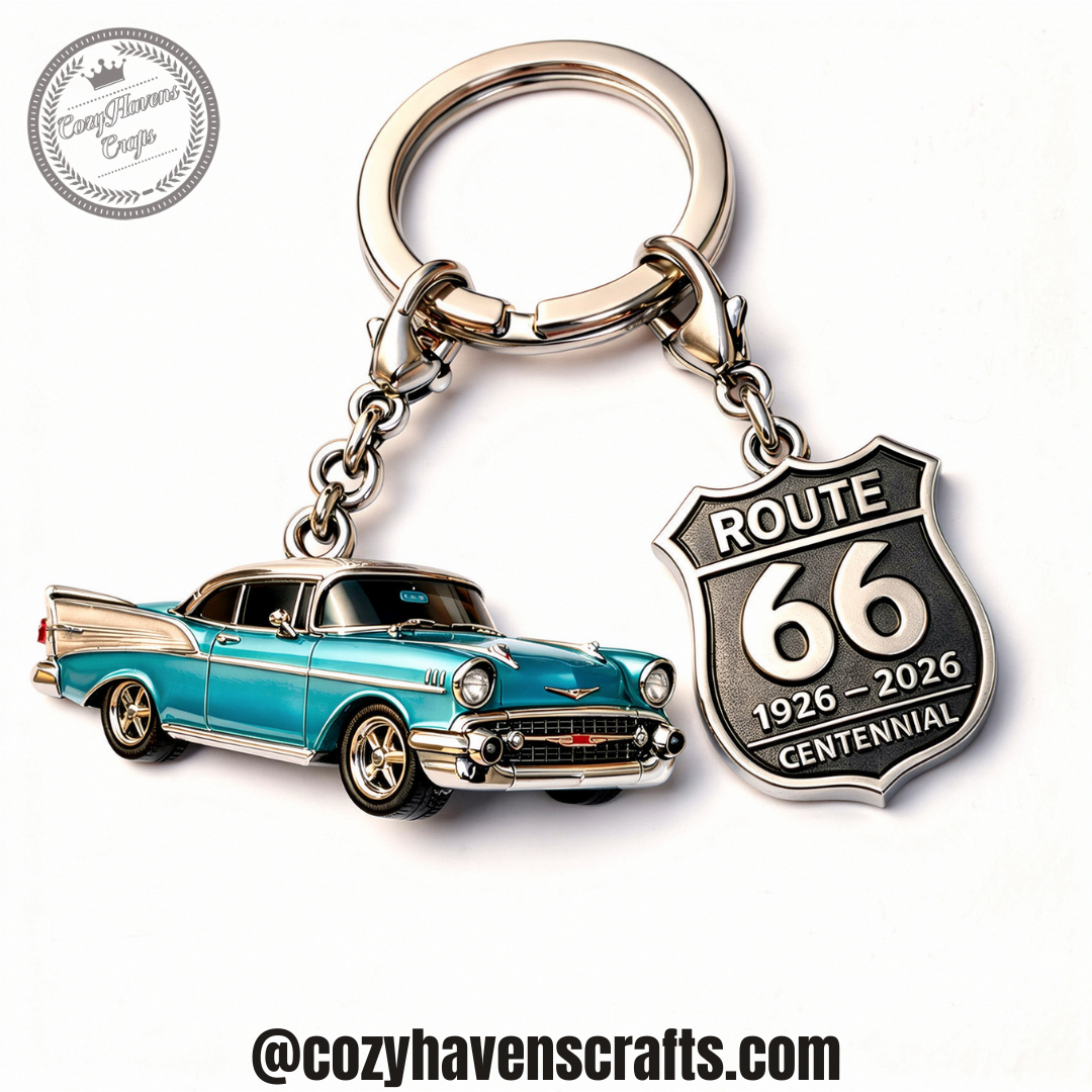 Classic 1957 Chevrolet Bel Air Collector Keychain