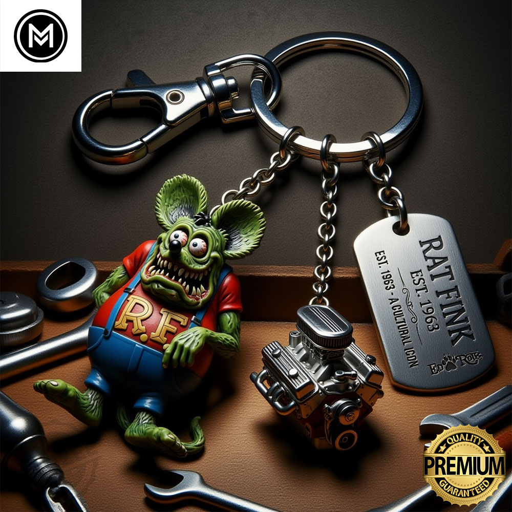 Ed Roth Rat Fink Keychain