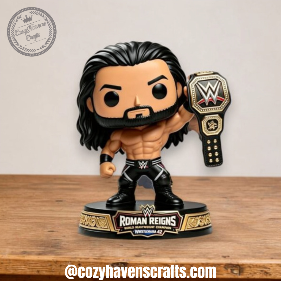 Roman Reigns Collectible Figure World Heavyweight Champion WrestleMania 42 Edition