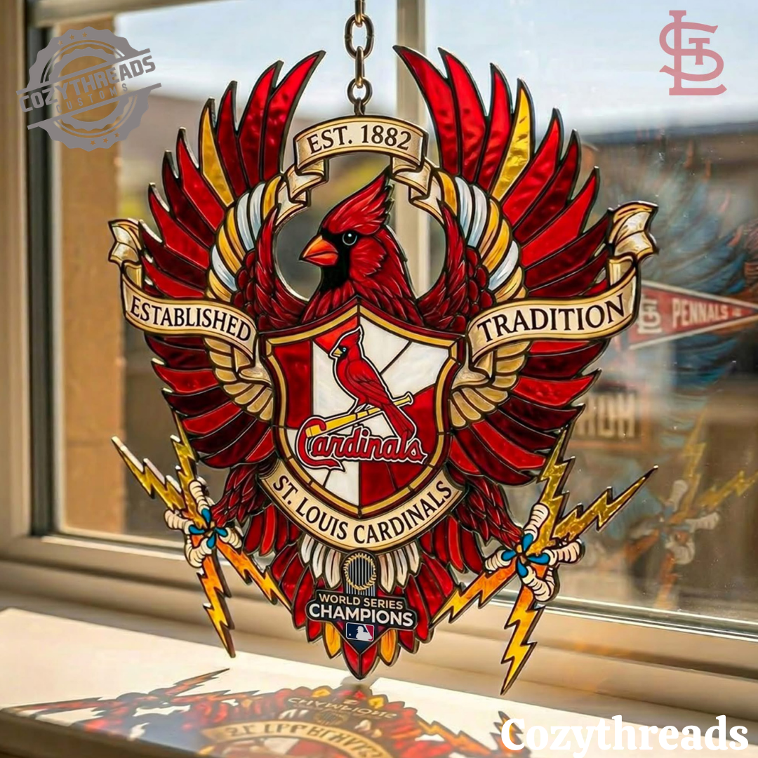 Cardinals World Series Champions Suncatcher Home Decor