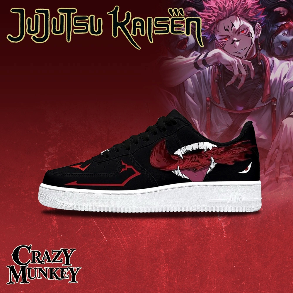 Ryomen Sukuna Air Force 1 Sneakers | Jujutsu Kaisen Art 5 Ryomen Sukuna Air Force 1 Sneakers | Jujutsu Kaisen Art