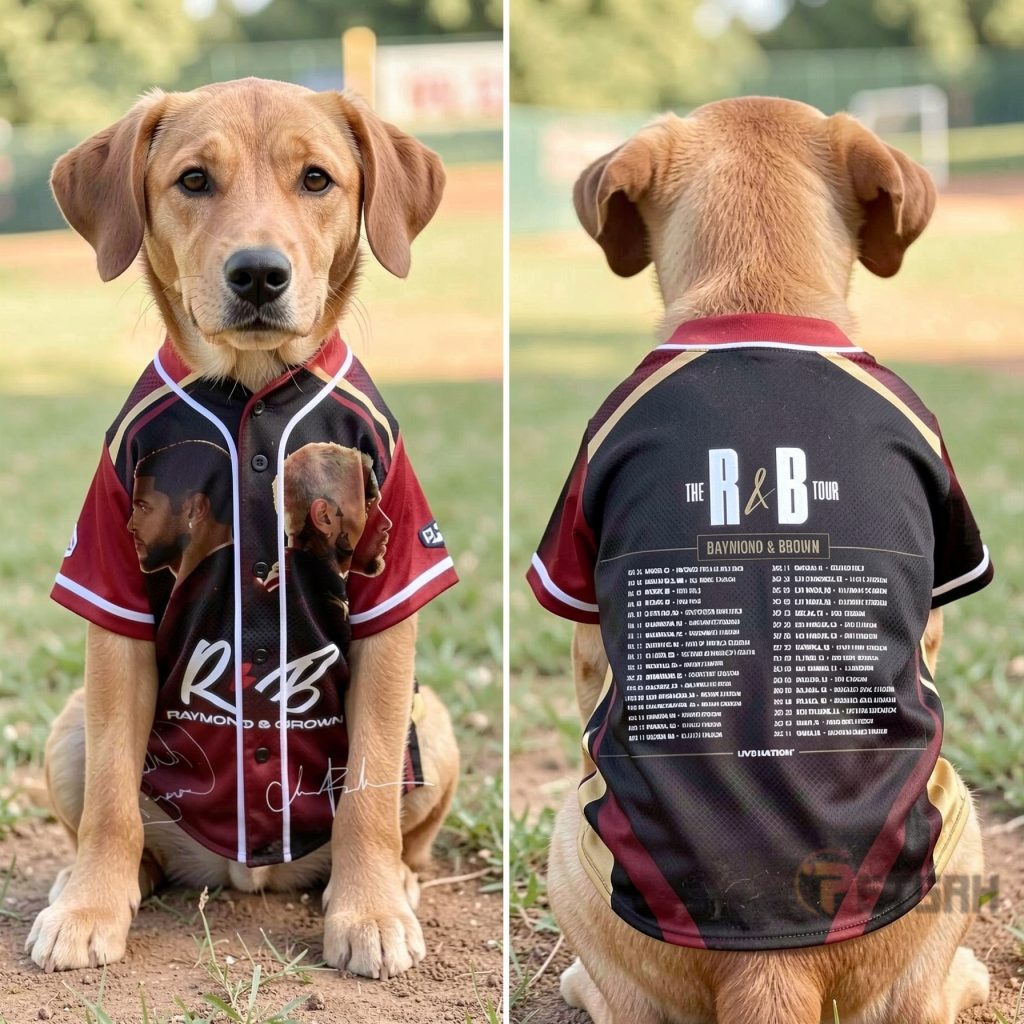 Usher Raymond and Chris Brown Tour 2026 AOP Baseball Jersey Shirt for Pet Usher Raymond and Chris Brown Tour 2026 AOP Baseball Jersey Shirt for Pet