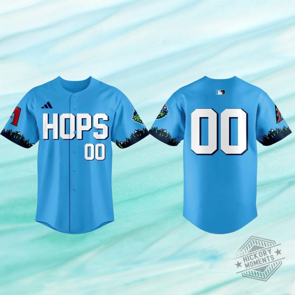 Hillsboro Hops x Hillsboro Sky Blue 2026 Personalized Baseball Jersey Hillsboro Hops x Hillsboro Sky Blue 2026 Personalized Baseball Jersey