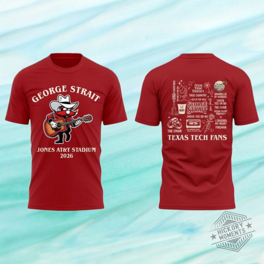 Texas Tech Red Raiders x George Strait 2026 Ocean Front Concert Shirt Texas Tech Red Raiders x George Strait 2026 Ocean Front Concert Shirt