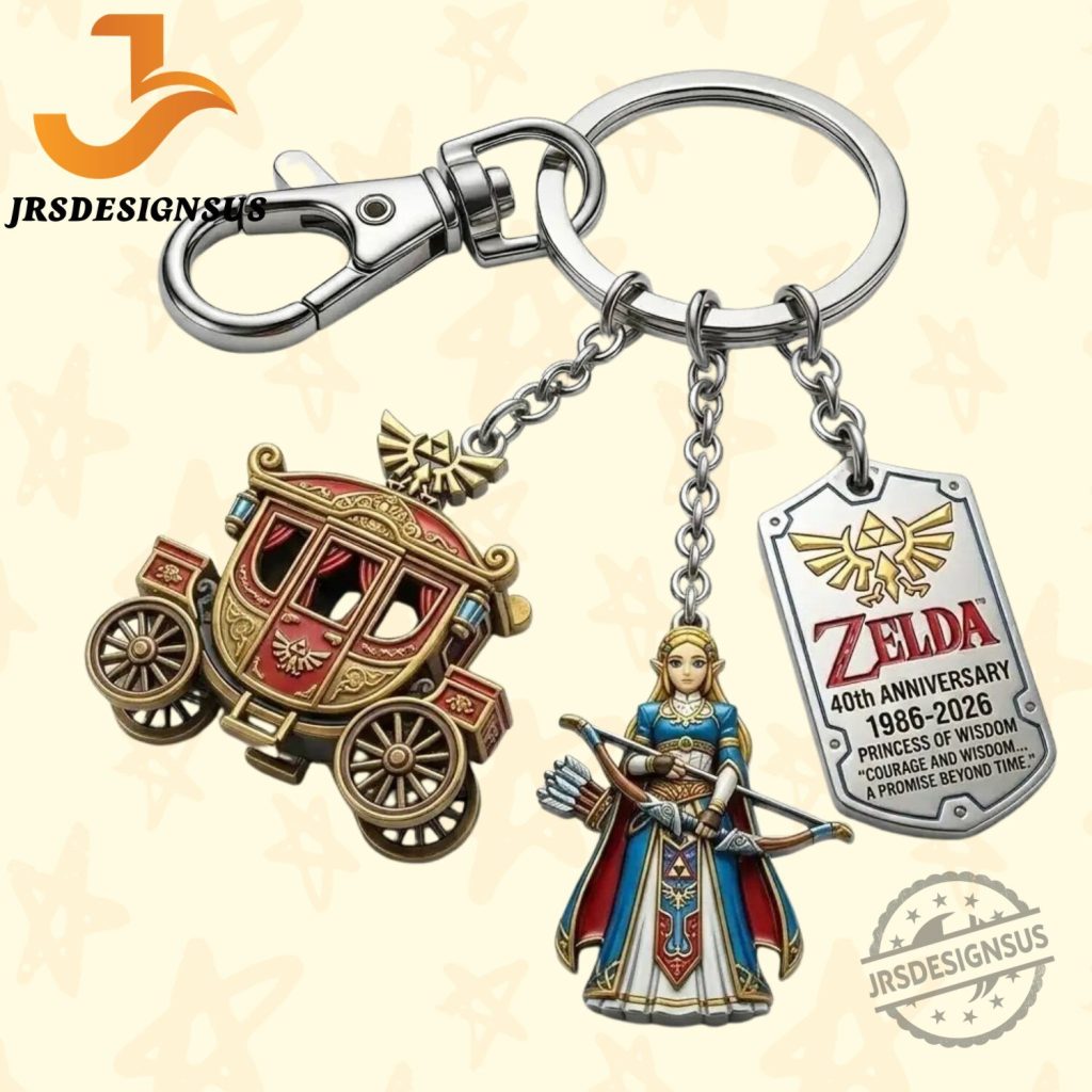 The Legend Of Zelda 40th Anniversary Keychain The Legend Of Zelda 40th Anniversary Keychain