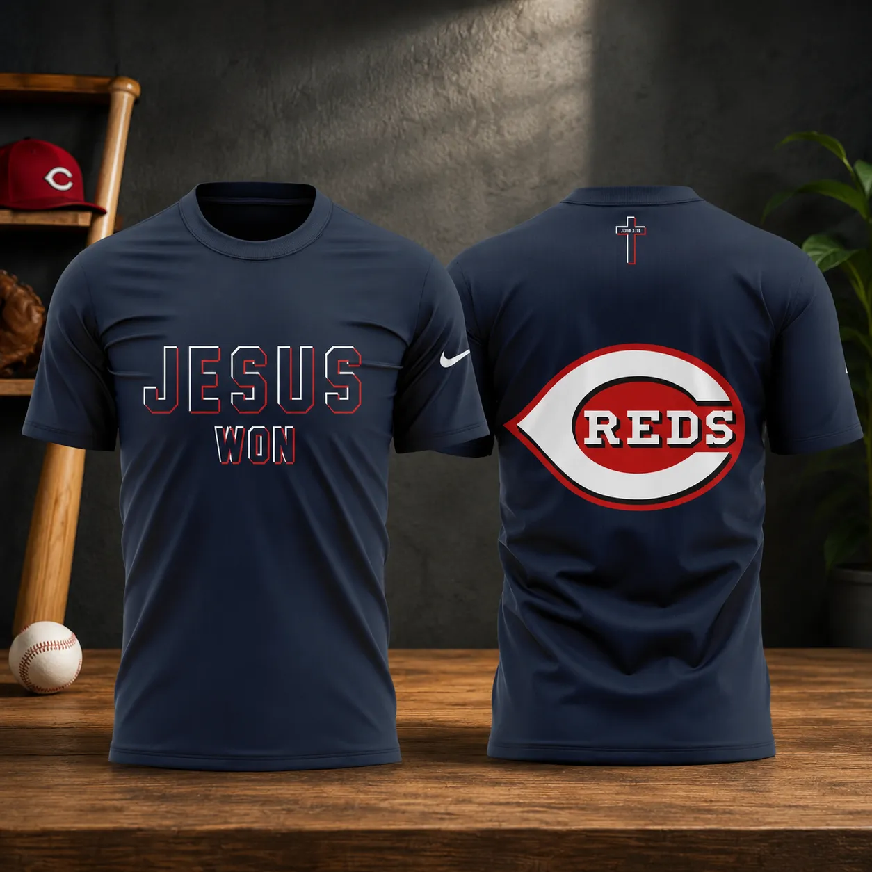 Cincinnati Reds Jesus Won Hoodie Cincinnati Reds Jesus Won Hoodie — image 2