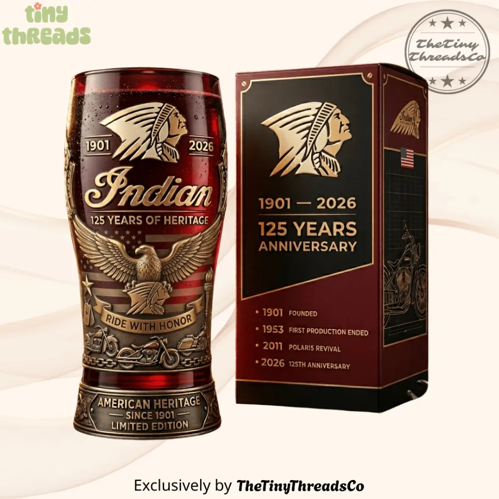 The 125Th Anniversary Motorcycle Beer Glass Style 2