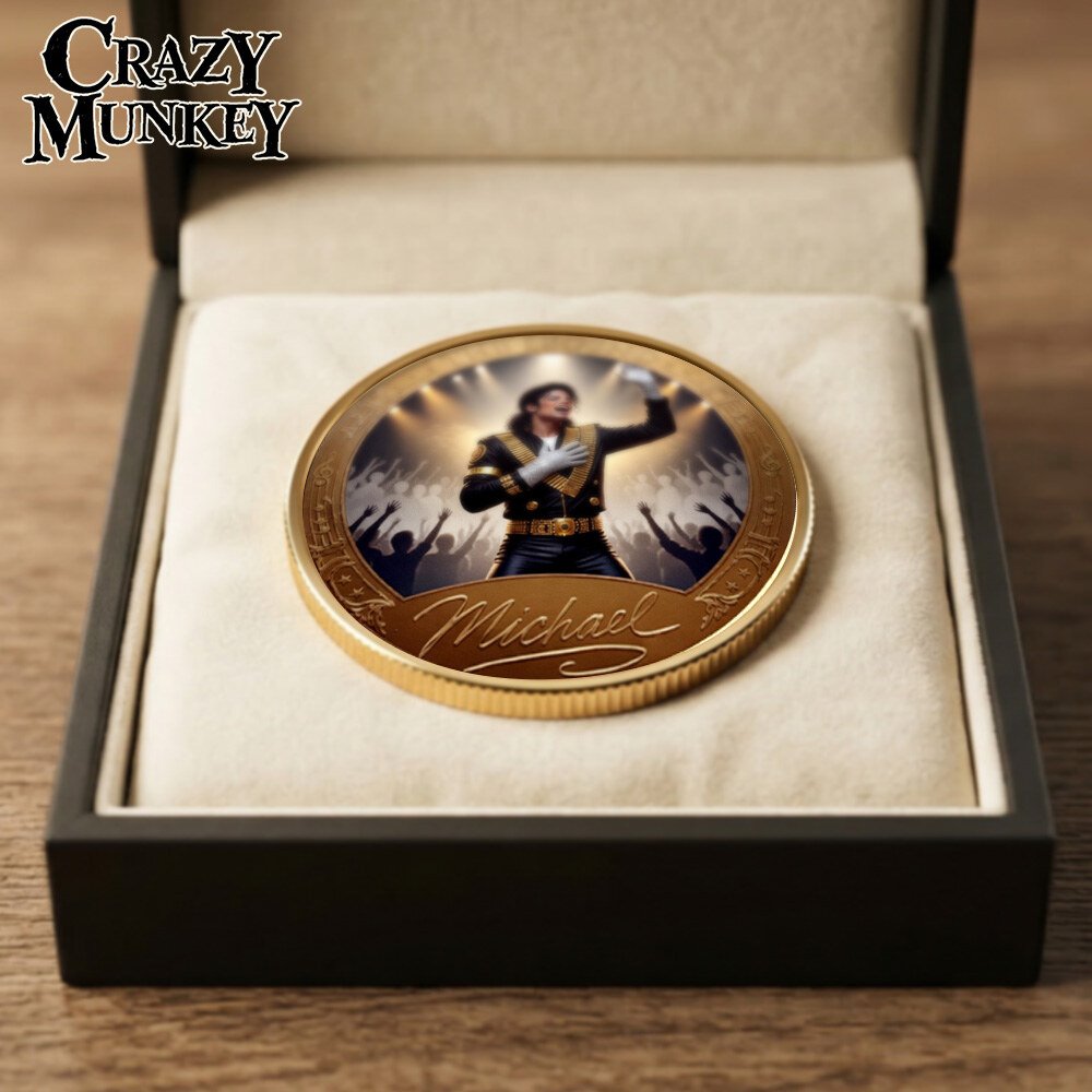 Man In The Mirror 1988 Michael Jackson Commemorative Coin | Pop Art 5 Man In The Mirror 1988 Michael Jackson Commemorative Coin | Pop Art