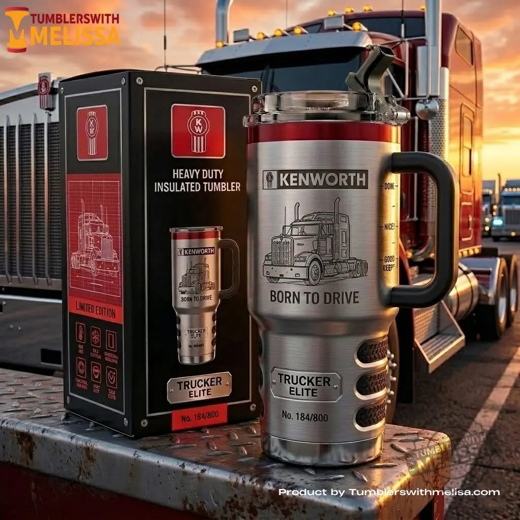 Trucker Elite Born to Drive Tumbler 1 Trucker Elite Born to Drive Tumbler