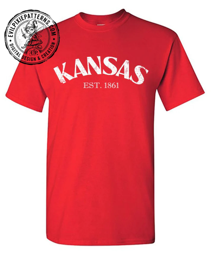 Kansas Est. 1861 T-Shirt – Timeless Style with Historic Pride