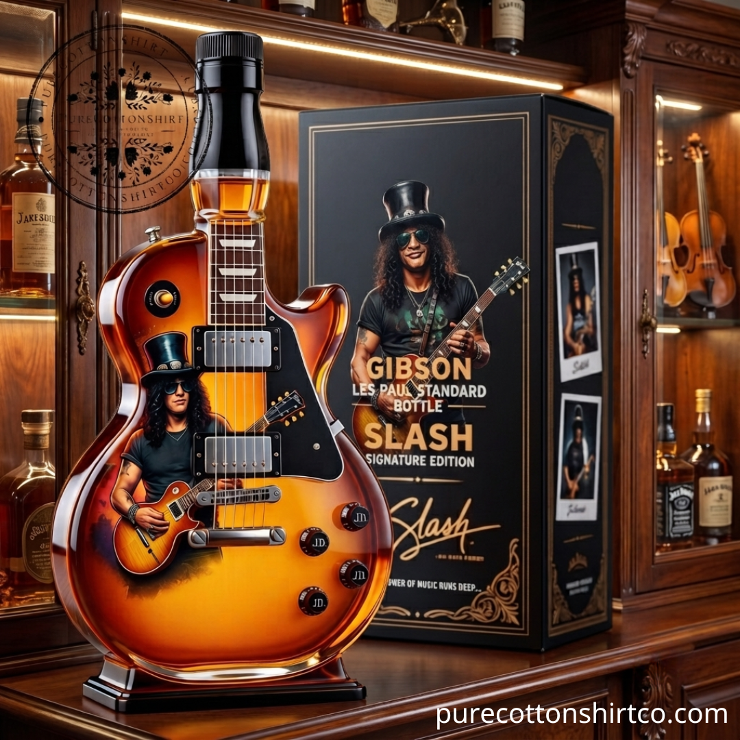 3 Slash Signature Edition Gibson Les Paul Guitar Decanter Whiskey Bottle – Flash Sale — image 4