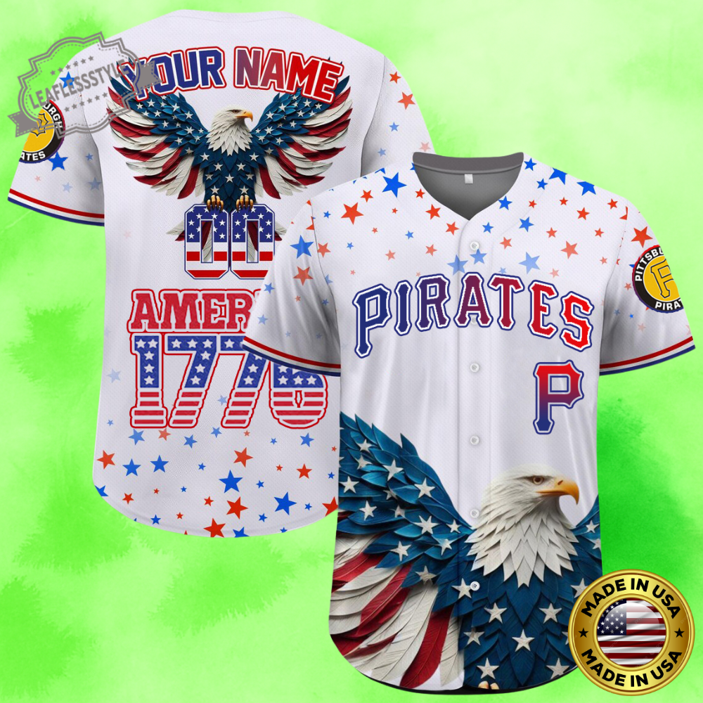 Independence Day Celebration x Pittsburgh Pirates Baseball Jersey Shirt