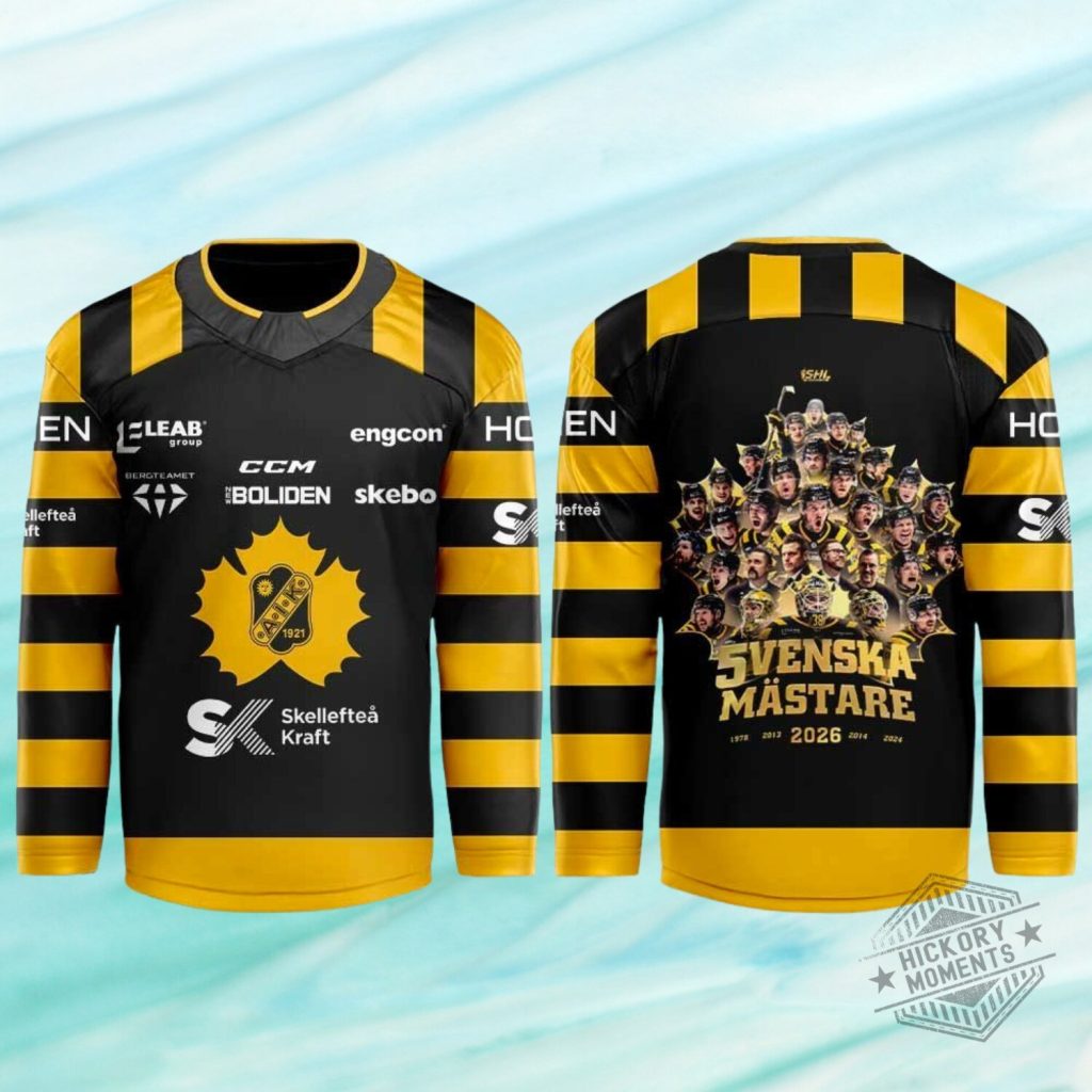 Skelleftea AIK Hockey VI AR SVENSKA MASTARE 2026 Hockey Jersey Skelleftea AIK Hockey VI AR SVENSKA MASTARE 2026 Hockey Jersey