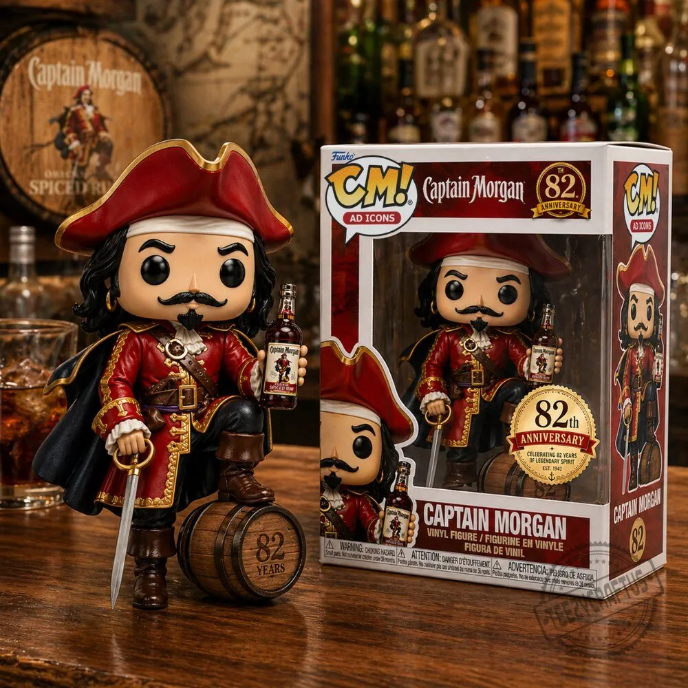 Captain Morgan 82nd Anniversary Ad Icon Figure Legendary Spiced Rum Collector's Edition