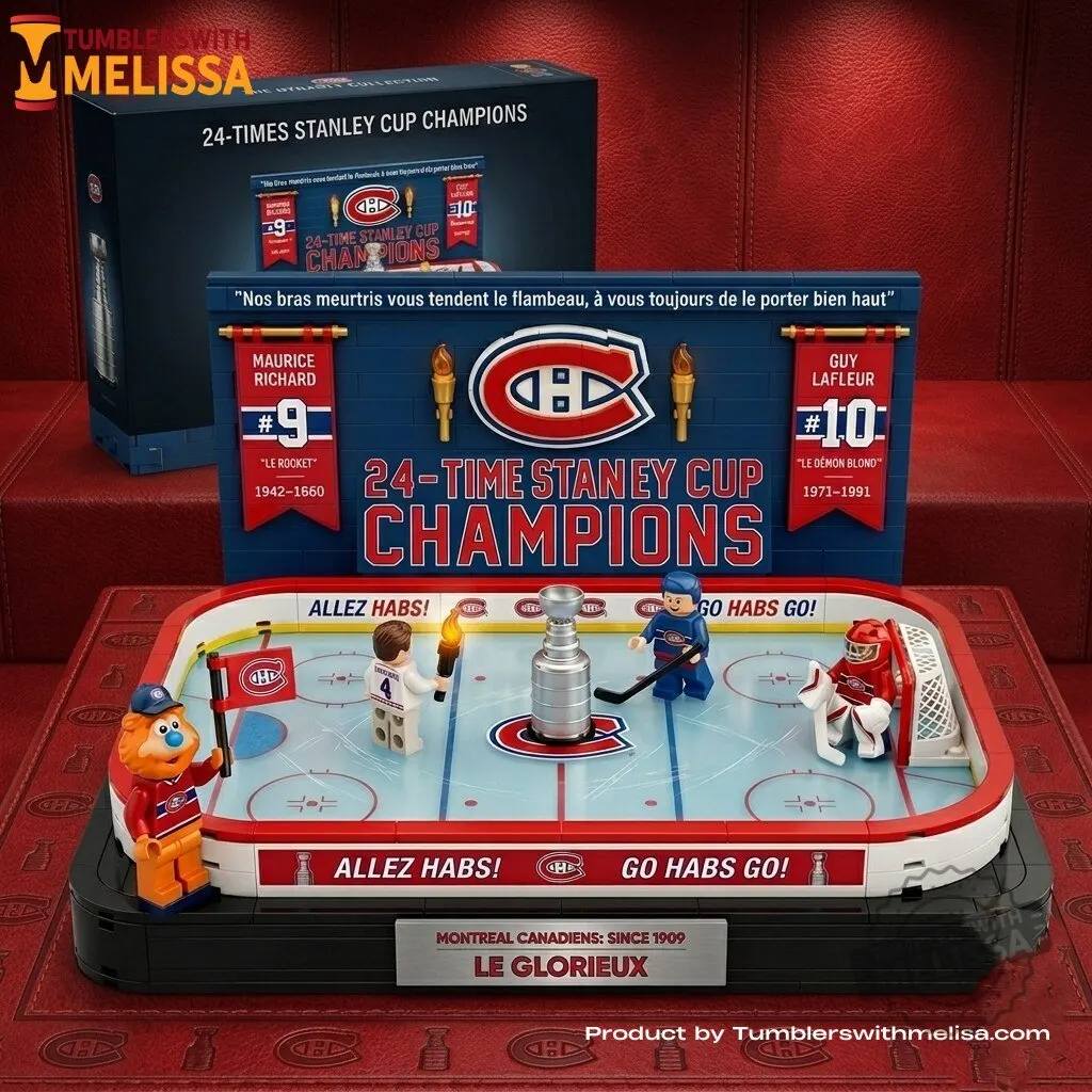 Montreal Canadiens 24-times Stanley Cup Champions Building Block Set Edition