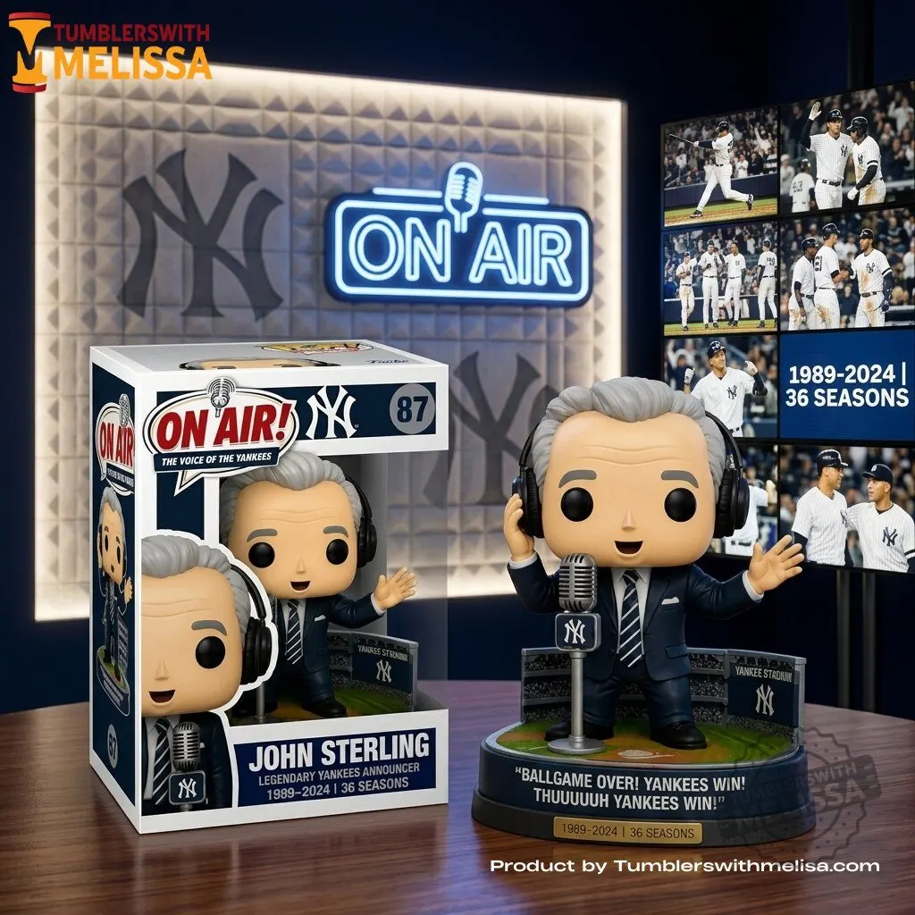 John Sterling Legendary Yankees Announcer 1989-2024 36 Seasons Funko Pop Figures Doll
