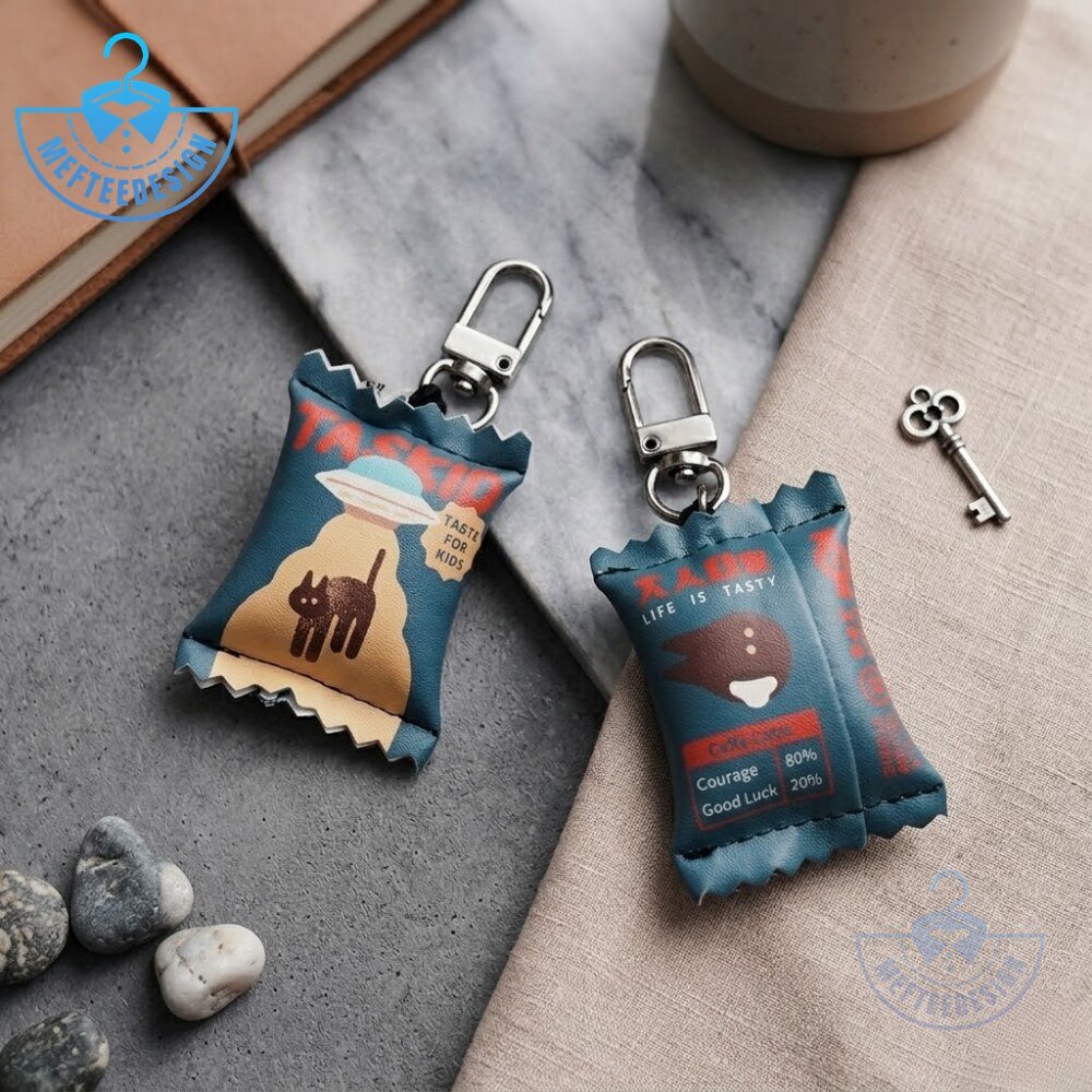 TASKID Life is Tasty Puffy Keychain Retro UFO Cat Snack Bag Charm 3D Pillow Aesthetic 4 TASKID Life is Tasty Puffy Keychain Retro UFO Cat Snack Bag Charm 3D Pillow Aesthetic