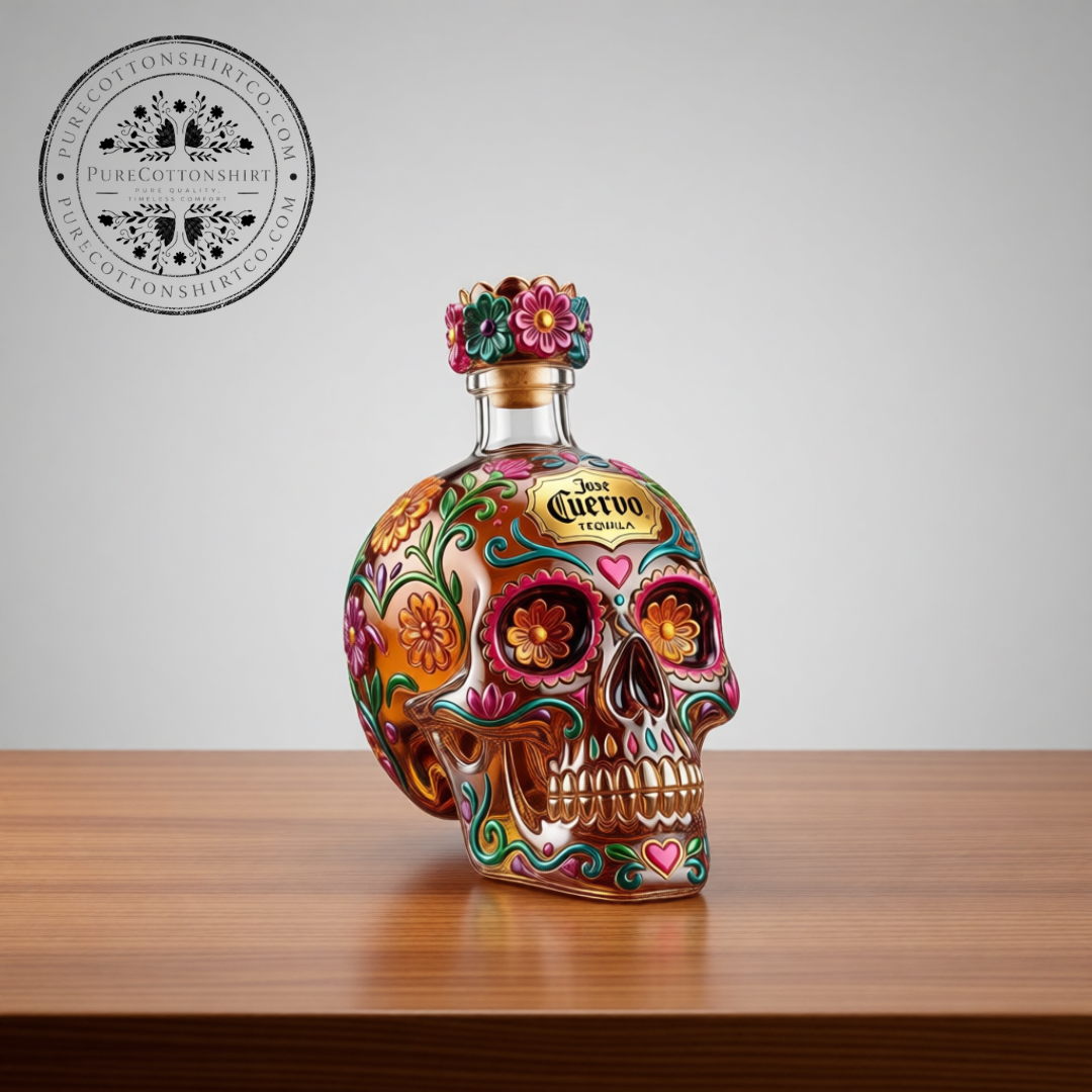 Jose Cuervo Dia de los Muertos Limited Edition Skull Tequila Decanter Whiskey Bottle Sale