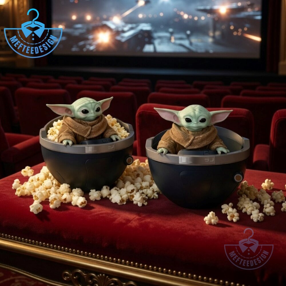 Baby Yoda Grogu Popcorn Bowl Cute Star Wars Movie Night Snack Bucket 4 Baby Yoda Grogu Popcorn Bowl Cute Star Wars Movie Night Snack Bucket