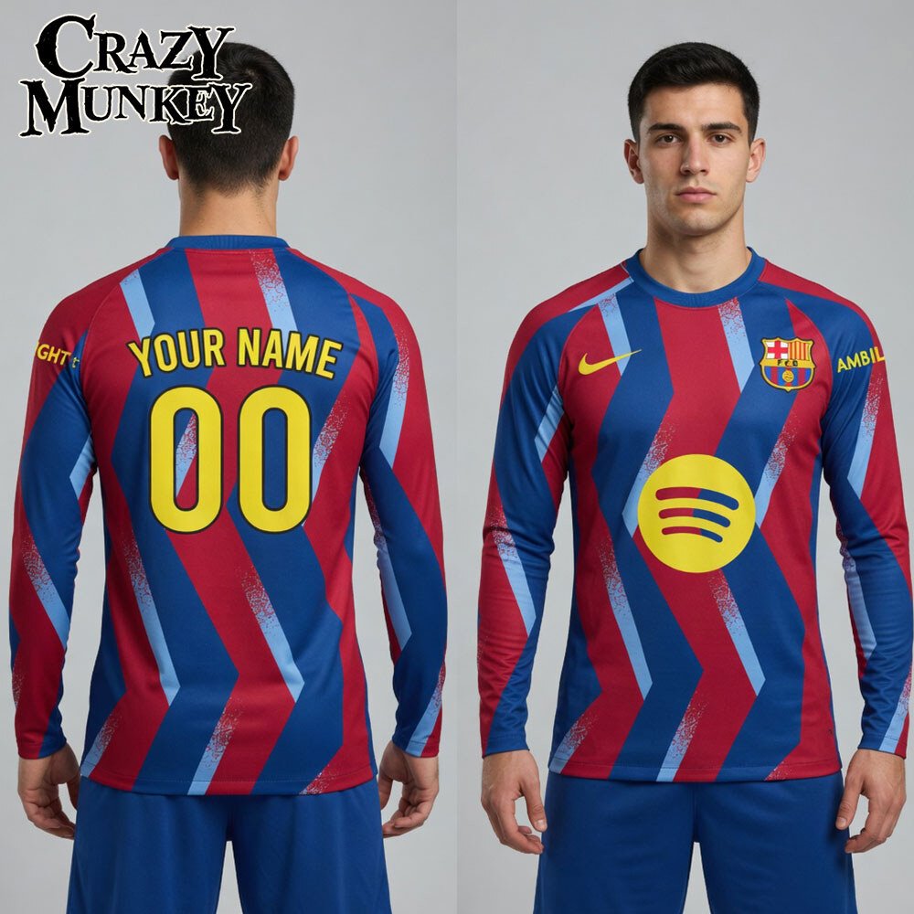 FC Barcelona 2026 Fourth Replica Custom Long Sleeve Soccer Jersey | Soccer 7 FC Barcelona 2026 Fourth Replica Custom Long Sleeve Soccer Jersey | Soccer