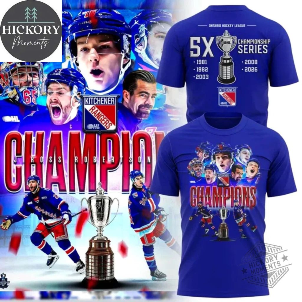 Kitchener Rangers 2026 OHL Champions Edition For Fan Shirt Kitchener Rangers 2026 OHL Champions Edition For Fan Shirt
