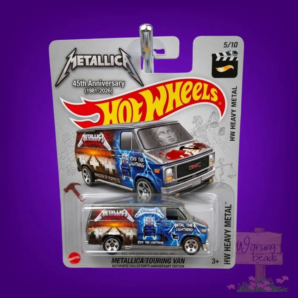 Hot Wheels Metallica 45th Anniversary Touring Van Model