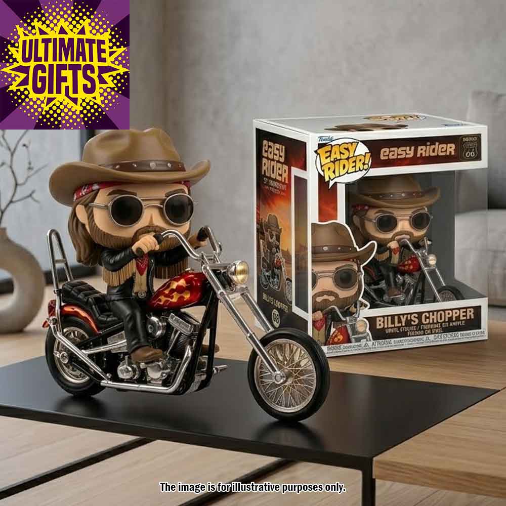 Billy's Chopper Motorcycle Model, Easy Rider Movie, Funko Pop! Rides Figure (2) Billys Chopper Motorcycle Model Easy Rider Movie Funko Pop Rides Figure 2