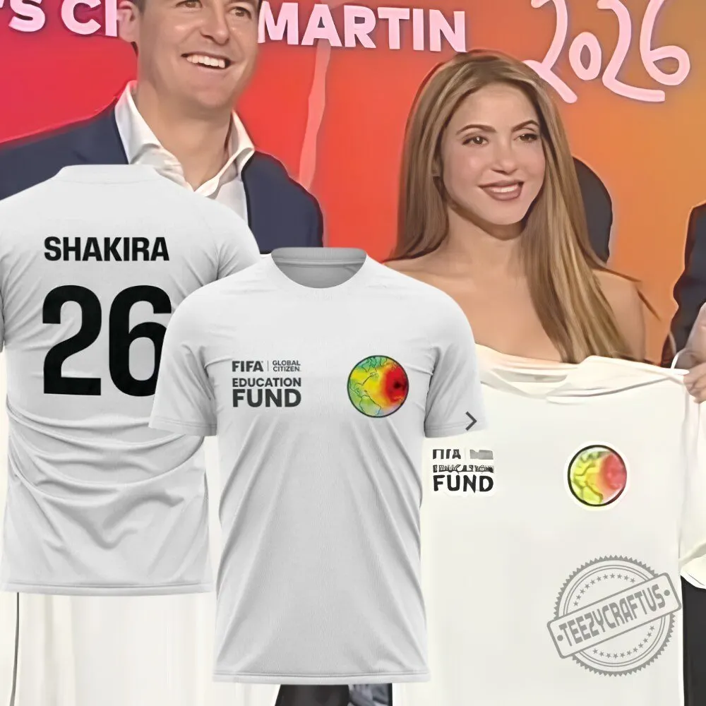 FIFA x Global Citizen Shakira 26 Education Support Jersey Limited Edition Personalized Soccer Kit