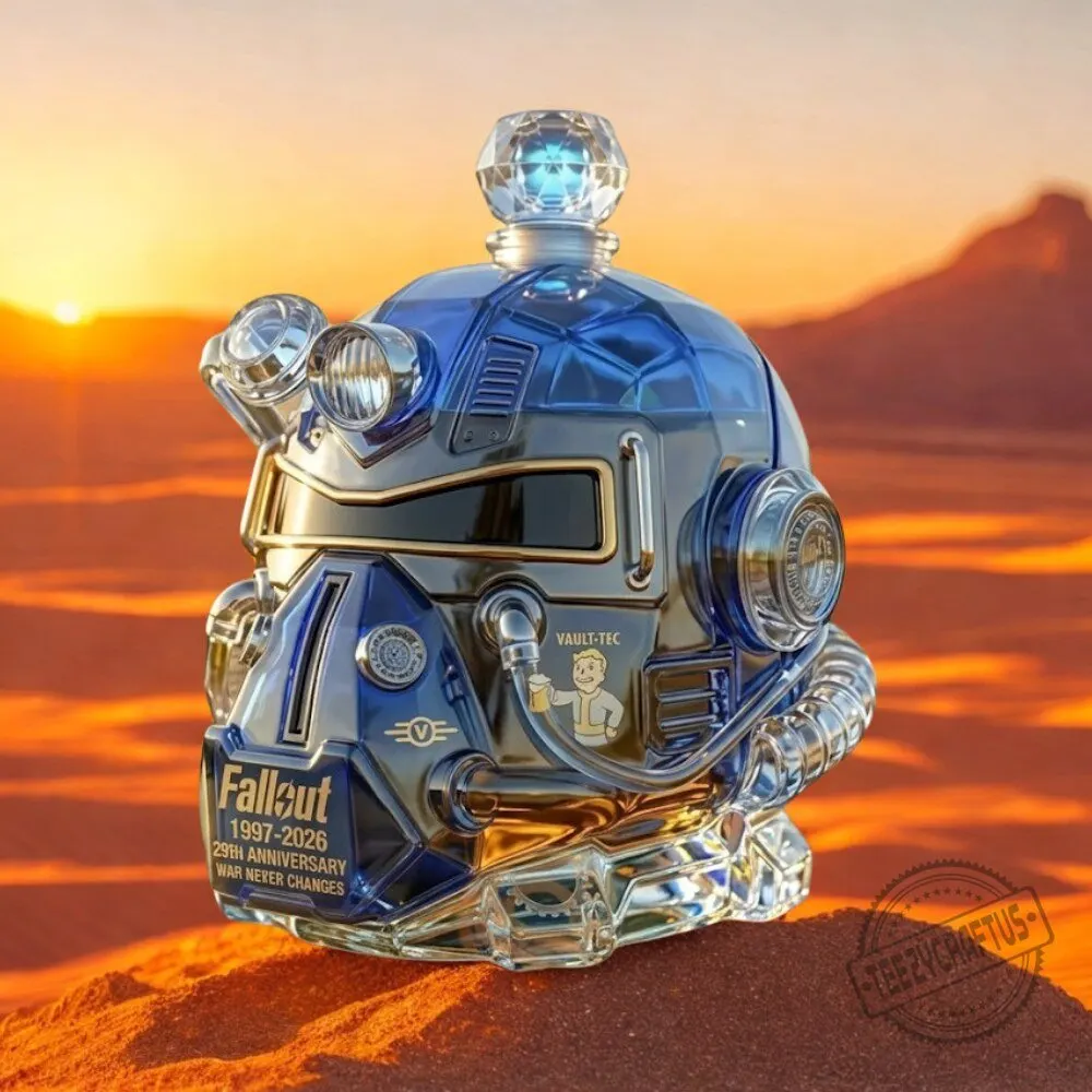 Fallout Power Armor T60 Helmet Decanter Custom VaultTec 29th Anniversary Bottle