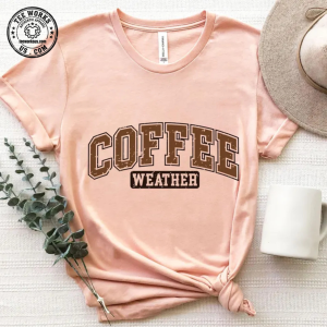 Coffee Weather Shirt, Coffee Lover Crewneck, Autumn Women Shirt, Retro Fall Shirt, Retro Autumn T-Shirt, Coffee Lover Gift, Gift for Her 1 Thiet ke chua co ten 12 1