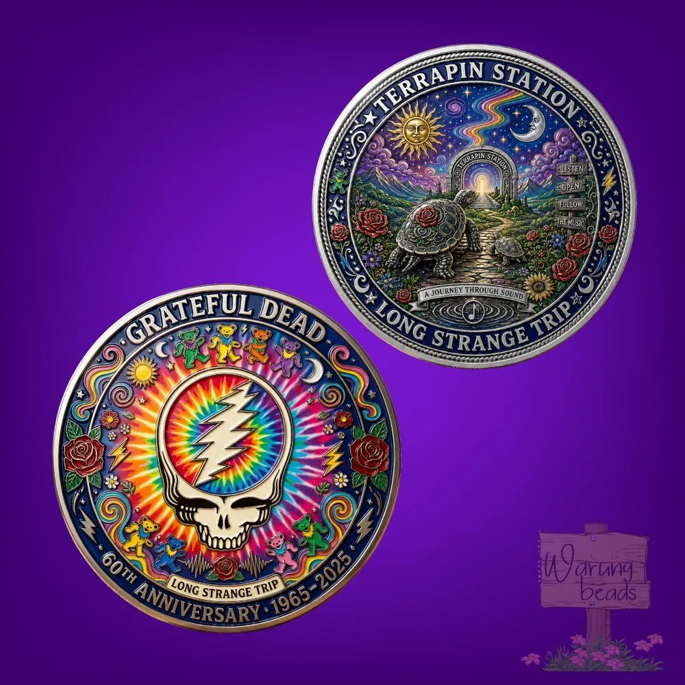 Grateful Dead 60th Anniversary Long Strange Trip Collector Coin