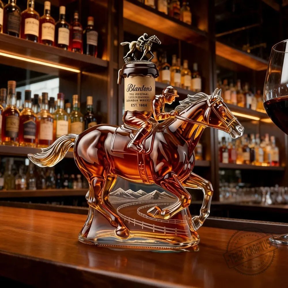 Blanton's Bourbon Horse Decanter Custom Jockey Gift