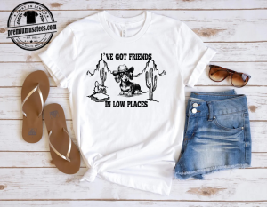 Funny Dachshund Shirt I have Got Friends in Low Places Tee 1 Thiet ke chua co ten
