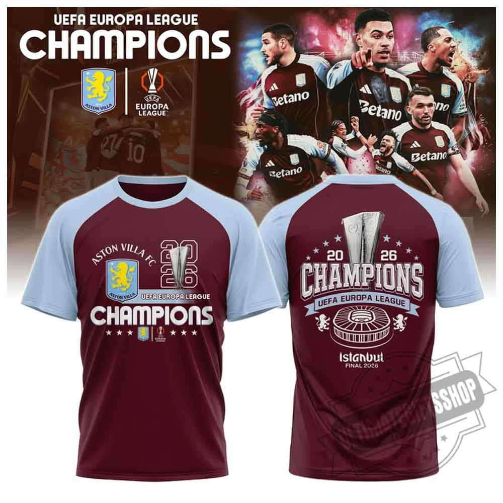 Aston Villa 2026 Europa League Champions Commemorative Shirt