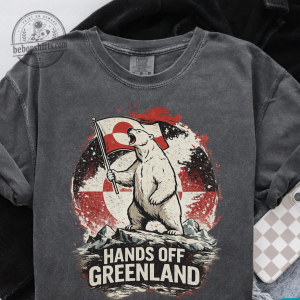 Hands Off Greenland Political Protest Shirt - I Stand With Greenland Graphic Tee
