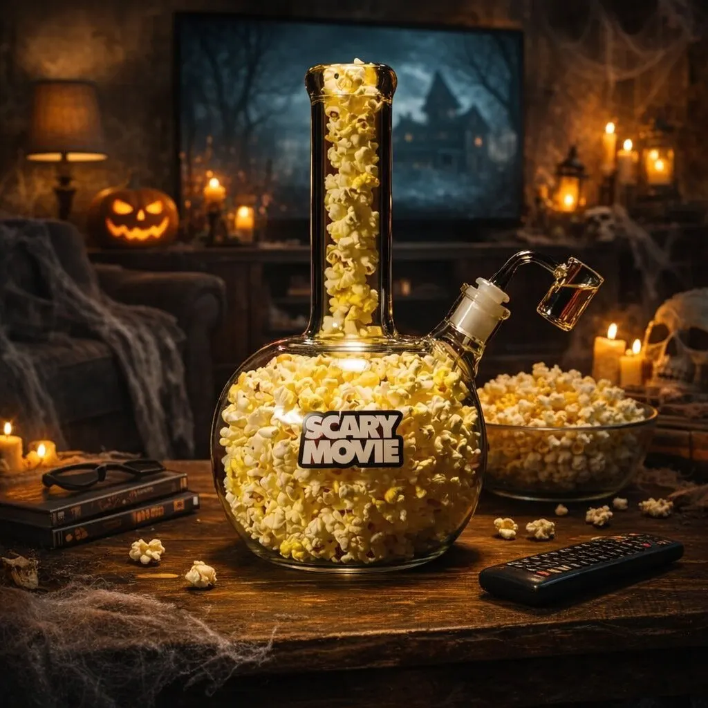 The Ultimate Cult Classic Fan Accessory Custom Scary Movie Collectible Popcorn Bucket Bong