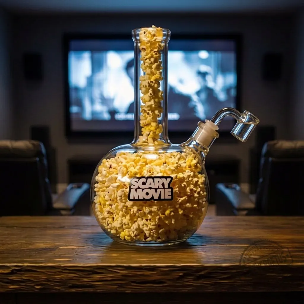 Scary Movie Collectible Popcorn Bucket Bong 3 The Ultimate Cult Classic Fan Accessory Custom Scary Movie Collectible Popcorn Bucket Bong