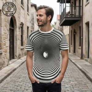 3D Black Hole Optical Illusion T-Shirt: Cyberpunk Rave Tee 1 Thiet ke chua co ten 3 1