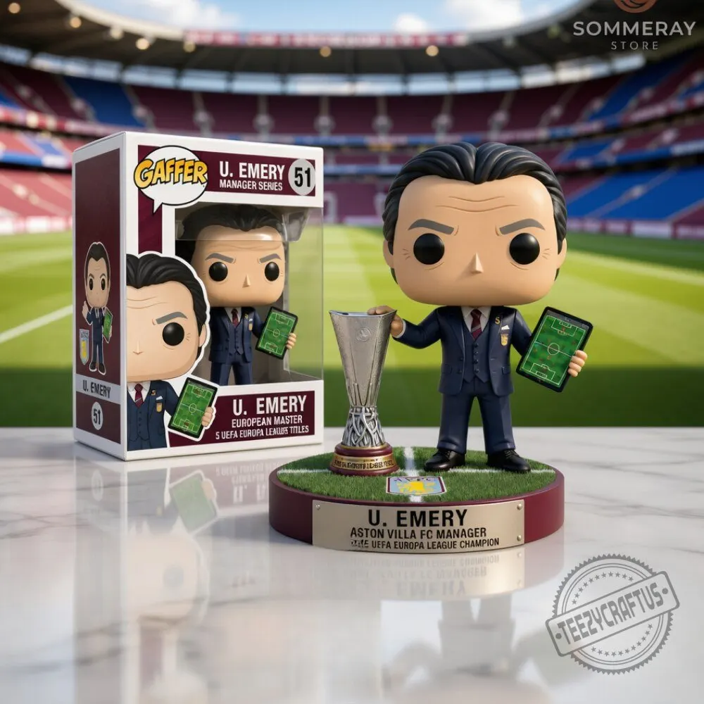 Unai Emery Aston Villa Football Manager Collectible Toy Figure