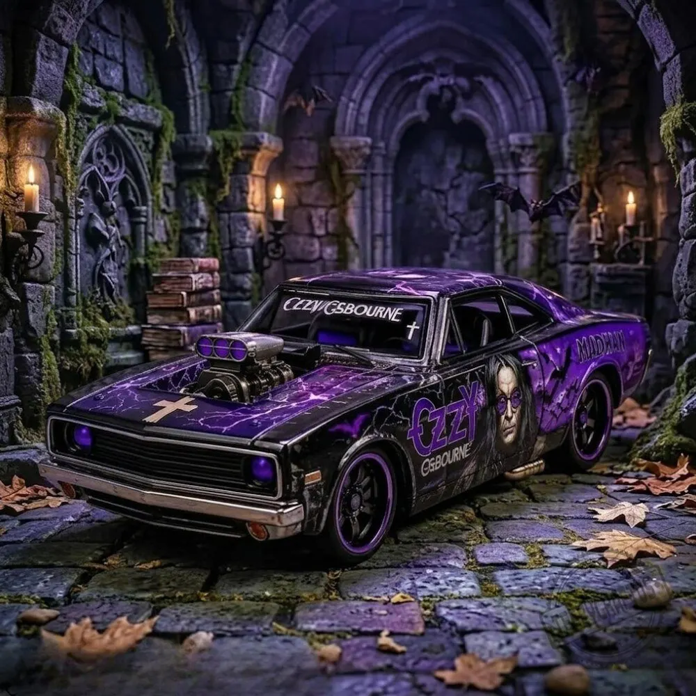 Personalized Ozzy Osbourne 75th Anniversary Diecast Toy Car 3 Personalized Ozzy Osbourne 75th Anniversary Diecast Toy Car