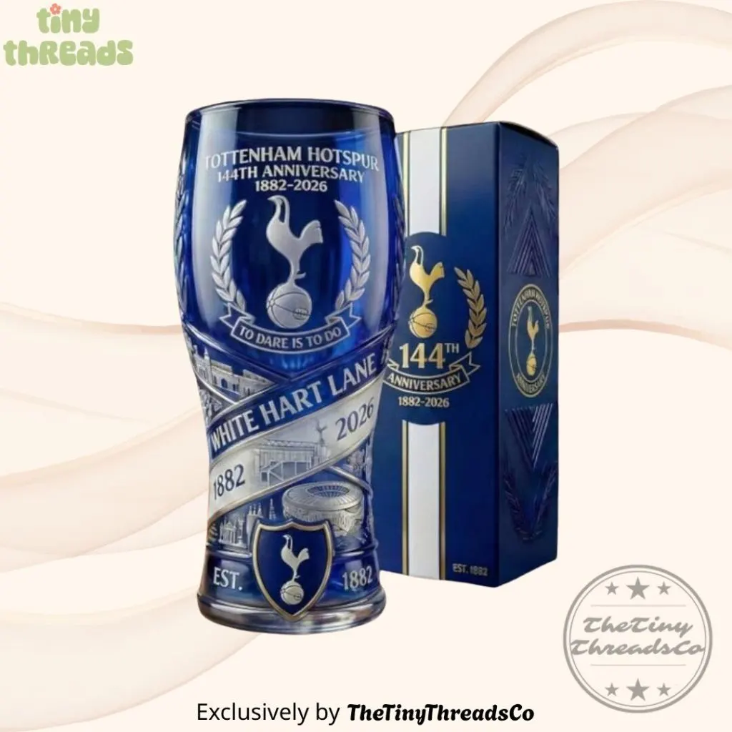 Tottenham Hotspur 144th Anniversary White Hart Lane Beer Glass