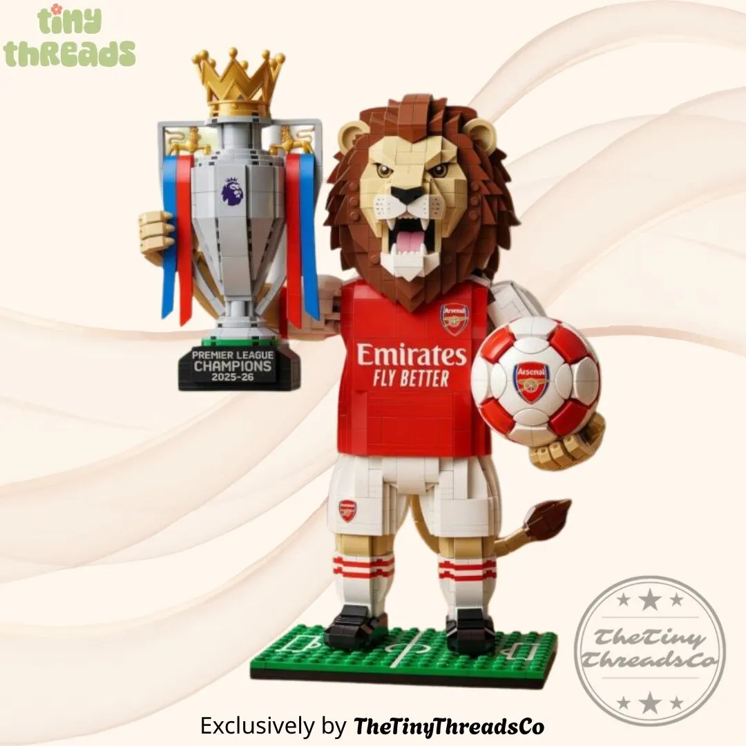 Arsenal The Invincible Champions Lion Mascot Brick Set