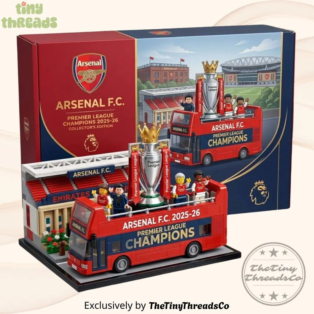 Arsenal FC 2025 26 Premier League Champions Bus Brick Set