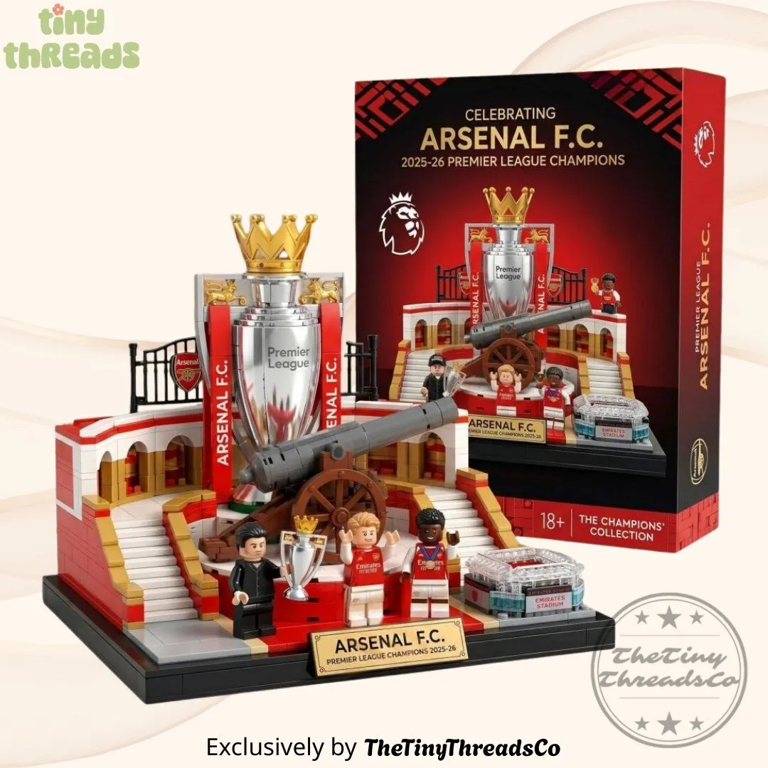 Arsenal FC Premier League Champions 2025 26 Brick Set