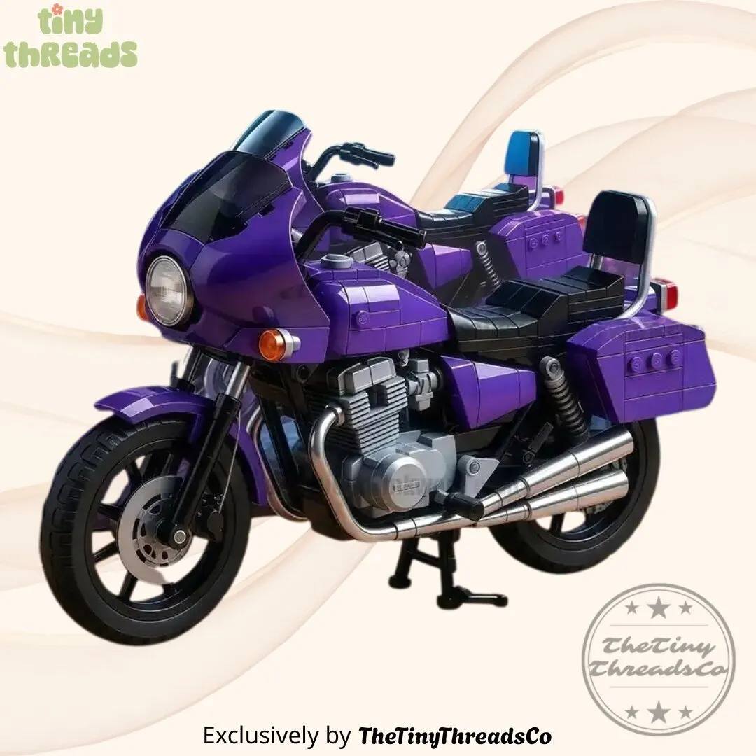 Purple Rain Motorcycle Custom CM400A 42nd Anniversary Collector Building Brick Set
