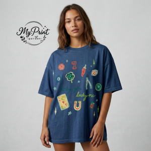 Lucky Symbols Collage T-Shirt