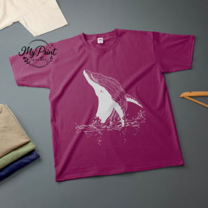 Whale Ink Drawing T-Shirt 1 Whale Ink Drawing T-Shirt